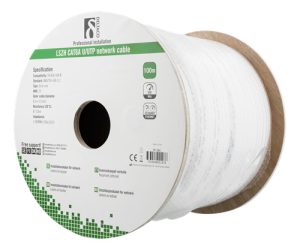 Deltaco TP-56C netværkskabel Hvid 100 m Cat6a U/UTP (UTP)