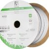 Deltaco S/FTP Cat7 installationskabel, 305m, 600MHz, Delta-certificeret, LSZH, grå