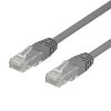 Deltaco 50-pack U/UTP Cat6 Netværkskabel, 0,5m, 250MHz, Delta-certifieret, LSZH, grå