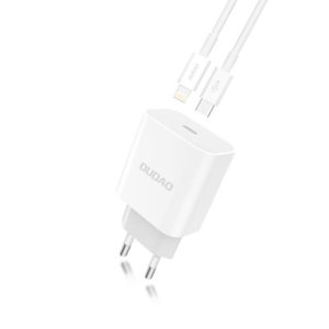 Dudao A8SEU-1M Adapter 20Watt 1xUSB-C (1m USB-C to Lightning cable included)