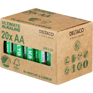 Ultimate Alkaline batteries, LR6/AA size, 20-pack