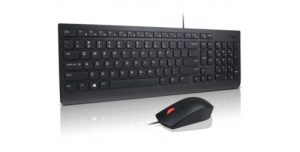 Lenovo 4X30L79912 tastatur Mus inkluderet USB Engelsk, Russisk Sort