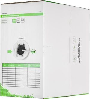 Deltaco TP-45AH netværkskabel Hvid 305 m Cat6 U/UTP (UTP)