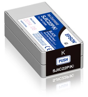 Epson SJIC22P(K) blækpatron 1 stk Original Sort