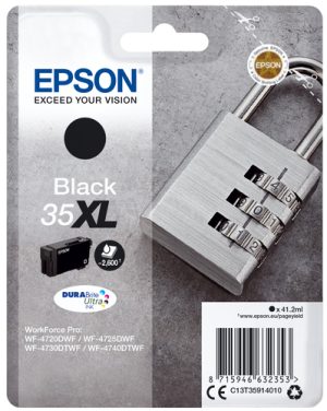 Epson Padlock C13T35914010 blækpatron 1 stk Original Højt (XL) udbytte Sort