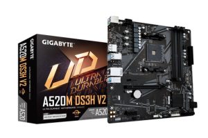 GIGABYTE A520M DS3H V2 bundkort Stik AM4 micro ATX