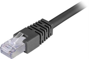 Deltaco STP-650S netværkskabel Sort 50 m Cat6 F/UTP (FTP)