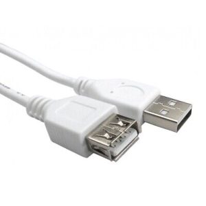 USB 2.0 Extension Cable A Male-A Female, 5m, White