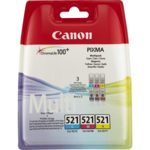 Canon 2934B010 blækpatron 3 stk Original Blå, Magenta, Gul