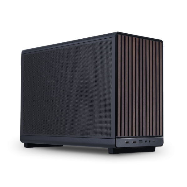Lian Li DAN cases A3-mATX Wood edition (Walnut) - Kabinet - Minitower - Sort - Image 2