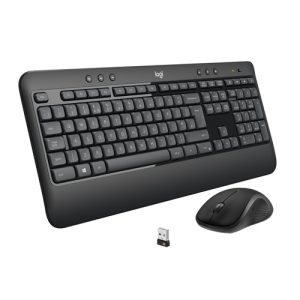 Logitech 920-008685 tastatur Mus inkluderet Universel USB QWERTY US International Sort, Hvid