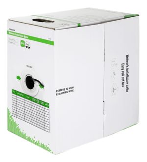 Deltaco TP-49A netværkskabel Sort 305 m Cat6 U/UTP (UTP)