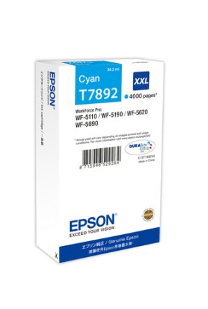 Epson T7892 blækpatron 1 stk Original Ekstra (Super) højt udbytte Blå