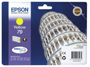 Epson Tower of Pisa 79 blækpatron 1 stk Original Standard udbytte Gul