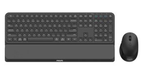 Philips 6000 series SPT6607B/21 tastatur Mus inkluderet Universel RF trådløs + Bluetooth Sort