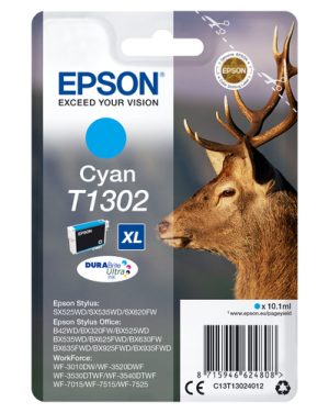 Epson Stag T1302 blækpatron 1 stk Original Højt (XL) udbytte Blå