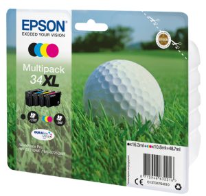 Epson Golf ball C13T34764010 blækpatron 1 stk Original Højt (XL) udbytte Sort, Blå, Magenta, Gul