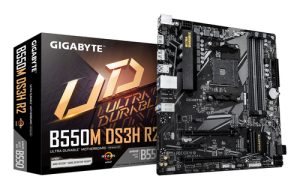 GIGABYTE B550M DS3H R2 bundkort AMD B550 Stik AM4 micro ATX