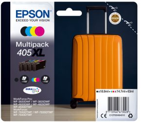 Epson 405XL blækpatron 1 stk Original Højt (XL) udbytte Sort, Blå, Magenta, Gul