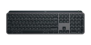 Logitech 920-010933 tastatur Mus inkluderet Kontor RF trådløs + Bluetooth QWERTY US International Grafit