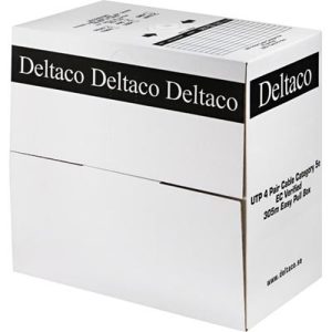 Deltaco UTP Cat5e netværkskabel Hvid 305 m