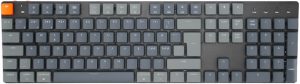 Keychron K5 SE - Tastatur, full size, bagbelyst, trådløs, USB-C, Bluetooth 5.1, tastkontakt: Keychron Low Profile Optical Red (Hot-swappable), sort