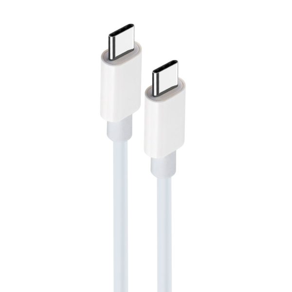 maXlife 1m 60W USB-C - USB-C kabel - Hvid