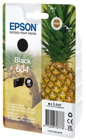 Epson 604 blækpatron 1 stk Original Sort