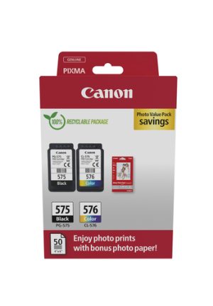 Canon 5438C004 blækpatron 2 stk Original Sort, Blå, Magenta, Gul