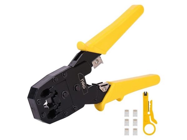 Deli Tools Ethernet Crimper 4/6/8P RJ45/RJ14/RJ12/