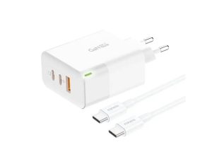 Foneng GAN65 USB-A USB-C USB-C GAN65 2.4A 65W (white) Power Charger