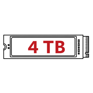 Opgrader til 4TB SSD