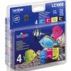 Brother LC-1000 blækpatron 4 stk Original Højt (XL) udbytte Sort, Blå, Magenta, Gul