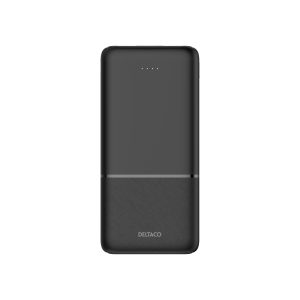 Deltaco Power bank 10 000 mAh, 2x USB-A 18 W, 1x USB-C PD