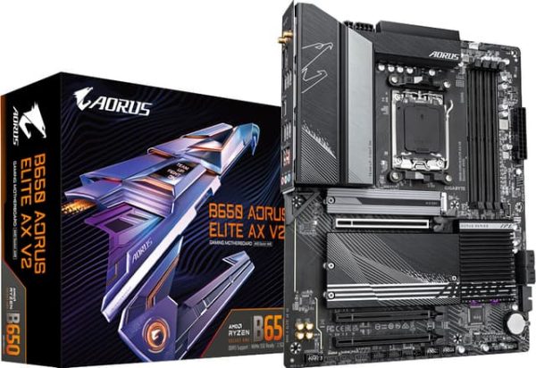 GIGABYTE B650 AORUS ELITE AX V2 Bundkort - AMD B650 - AMD AM5 socket - DDR5 RAM - ATX
