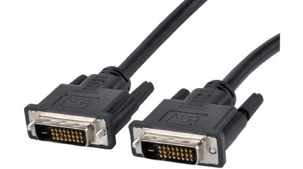 DVI-D 24+1 Cable, Black 2m