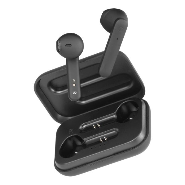 STREETZ T110 TWS earbuds charging case semiinear black