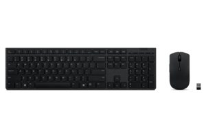 Lenovo 4X31K03931 tastatur Mus inkluderet RF trådløs + Bluetooth US engelsk Sort