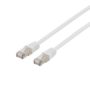 Deltaco U/FTP Cat6a Netværkskabel, 20m, 500MHz, Delta-certificeret, LSZH, hvid