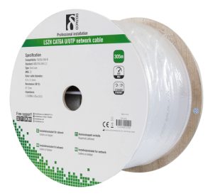 Deltaco TP-57C netværkskabel Hvid 305 m Cat6a U/UTP (UTP)