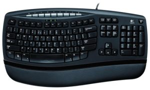 Logitech Comfort Wave 450 tastatur USB QWERTY Sort