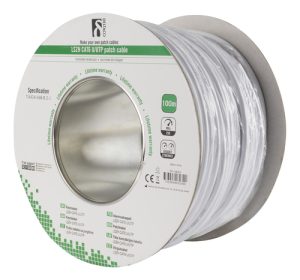 Deltaco TP-48SH netværkskabel Hvid 100 m Cat6 U/UTP (UTP)