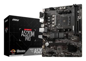 MSI A520M PRO bundkort AMD A520 Stik AM4 micro ATX