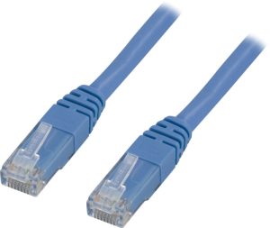 Deltaco U/UTP Cat6 Netværkskabel, 20m, 250MHz, Delta-certificeret, LSZH, blå