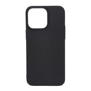 iPhone 15 sand bursted back cover, black/grey