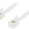 Modular cable 4P4C (RJ9/RJ10/RJ22) 10m