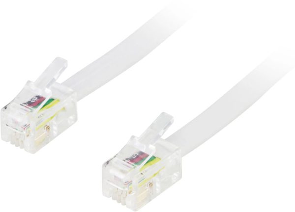 Modular cable 4P4C (RJ9/RJ10/RJ22) 10m