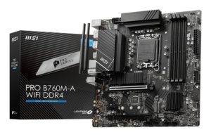 MSI PRO B760M-A WIFI DDR4 bundkort Intel B760 LGA 1700 micro ATX