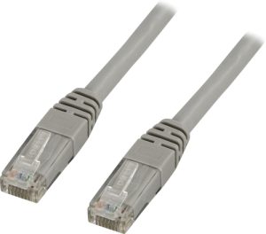 Deltaco U/UTP Cat5e Netværkskabel 20m, 100MHz, Delta-certifierad, grå