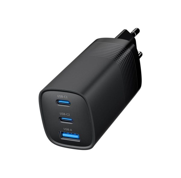 Gembird Universal GaN USB charger QC 3.0 & PD 65W